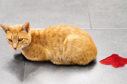 Sang dans les urines chez le chat