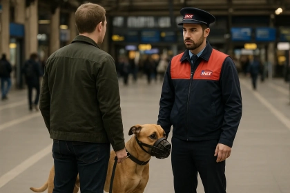 La muselière est-elle obligatoire pour le chien d’Omar Sy dans le train selon la réglementation SNCF ?