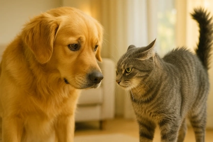 Faut-il intervenir lors d’une dispute entre son chien et son chat, ou les laisser gérer seuls la hiérarchie à la maison ?