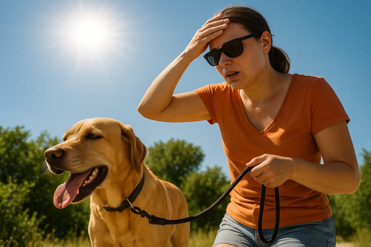 Les 5 erreurs que font  tous les maîtres pendant une promenade canine sous la canicule, et comment les éviter !