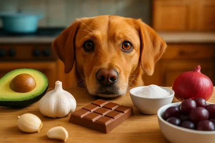Ces 5 ingrédients présents dans votre cuisine peuvent rendre un chien malade sans que vous le sachiez