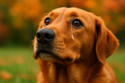 Pourquoi certains chiens pleurent-ils des larmes réelles ? Une équipe japonaise a trouvé le lien avec l’ocytocine.
