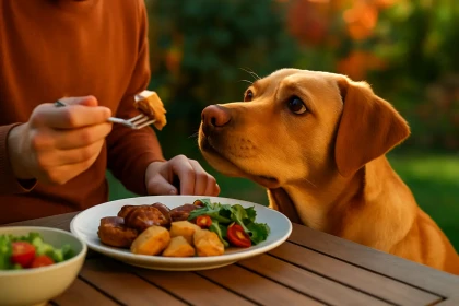 Pourquoi votre chien vous fixe pendant que vous mangez : la raison n’est pas celle que vous croyez