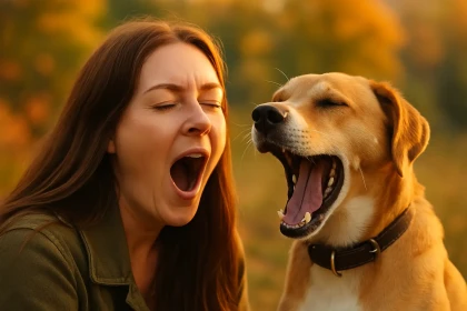 Une recherche prouve que le chien imite le bâillement humain… uniquement s’il est attaché à vous