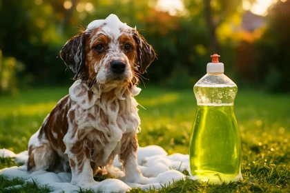 Est-ce une bonne ou une très mauvaise idée de laver son chien avec du liquide vaisselle du commerce ?