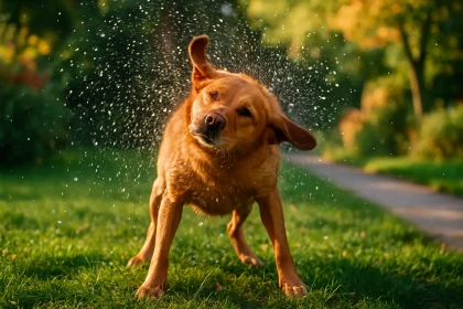 Pourquoi les chiens se secouent-ils énergiquement même lorsqu’ils ne sortent pas de l’eau ?