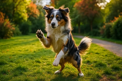Comment empêcher un Berger Australien de sauter sur les gens lorsqu’il est trop excité ?