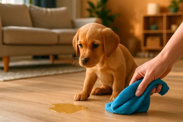 Comment punir un chiot qui fait pipi à l’intérieur sans créer de peur ?