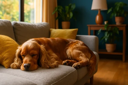 Est-ce que le Cocker a tendance à dormir beaucoup au cours de la journée ?