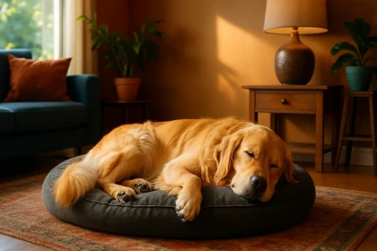 Faut-il faire dormir un Golden Retriever dans une pièce précise de la maison ?