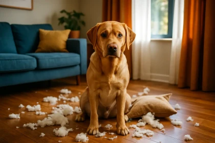 Faut-il punir un chien qui a fait une bêtise en votre absence ?