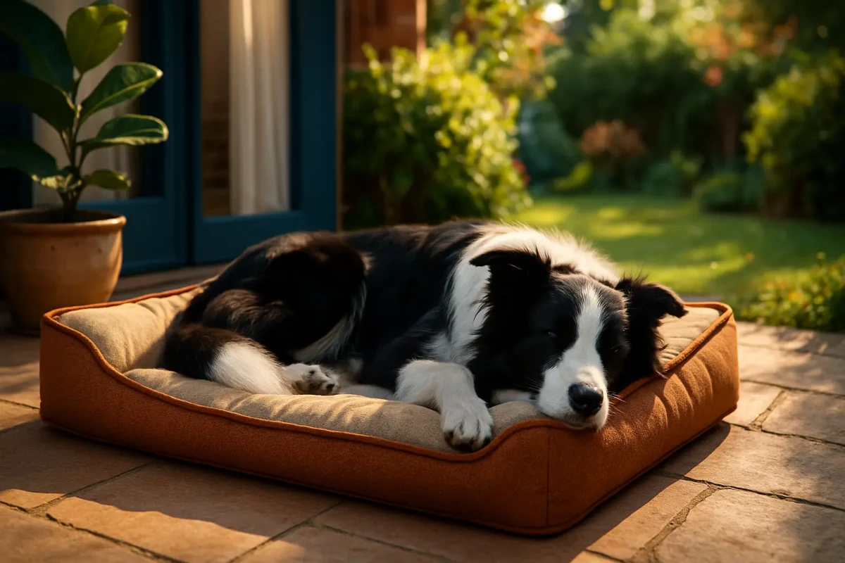Où un Border Collie devrait-il dormir pour être calme et bien reposé ?