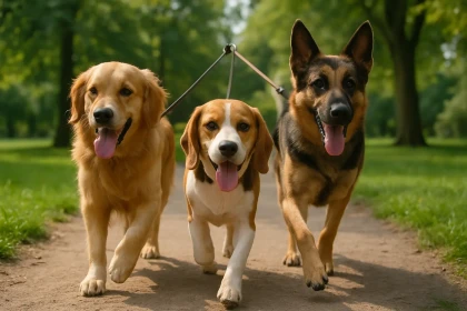 Comment promener trois chiens en même temps sans perdre le contrôle ?