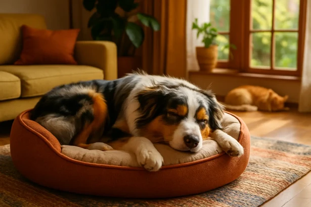 Où faire dormir un Berger Australien pour un chien plus calme et équilibré