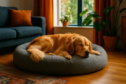 Où un Golden Retriever devrait-il dormir pour être serein et bien reposé ?