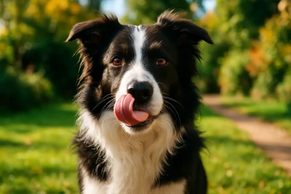 Pourquoi mon Border Collie me lèche-t-il aussi souvent ?