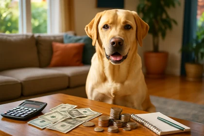 Quel est le budget mensuel moyen pour un chien de taille moyenne comme le Labrador ?