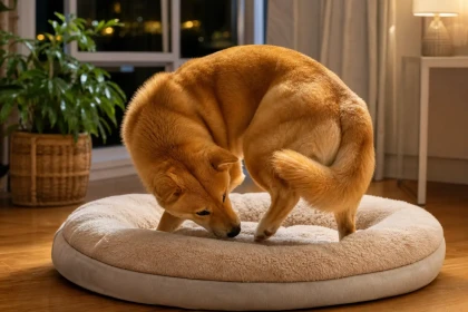 Pourquoi certains chiens tournent-ils en rond avant de se coucher ?