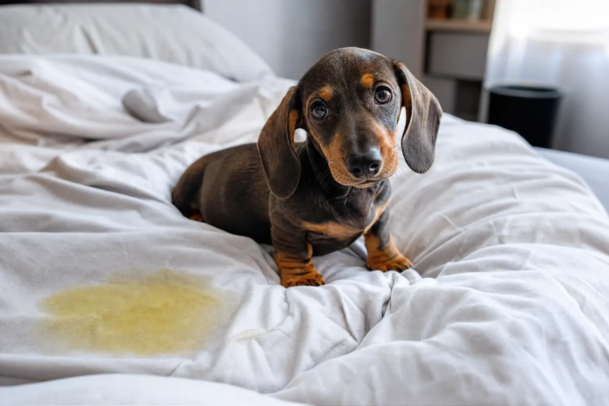 Pourquoi mon chien fait-il pipi sur ma couette ?